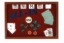 All In poker sign with playing cards and chips