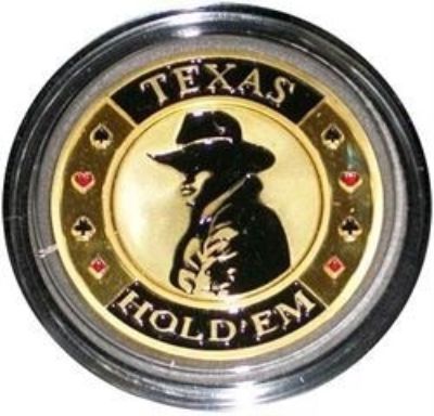 Texas Hold'em gold card protector, 33 g