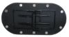 Underside of Legacy 84-inch poker table showing folding legs