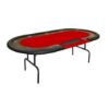 Supreme poker table with dealer, red felt top
