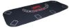 Black rectangular poker table top for up to 8 players, 33x66 inches