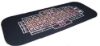 Rectangular poker table top with game layout, 33x66 inches