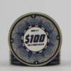 Ceramic poker chip $100 HotGen