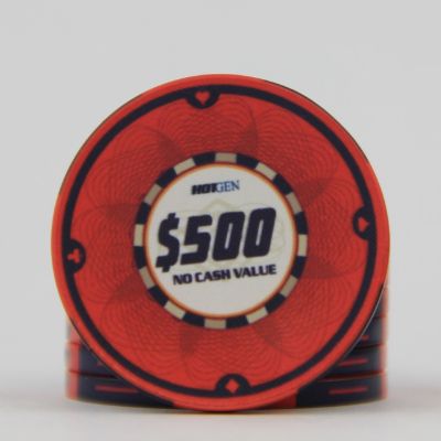 Ceramic poker chip $500 HotGen