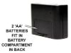 Battery compartment on back of Tournament Director timer