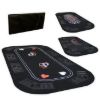 Rectangular poker table top, 33x66 inches, multiple views