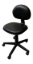 Black dealer chair with backrest
