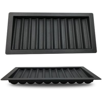 Black ABS chips tray capacity 500 pcs