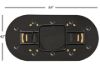 Underside of Supreme 84-inch poker table showing folding legs