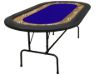 Supreme 84-inch poker table with blue felt top