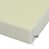 White foam block with 1/4 inch dimension marking for armrest