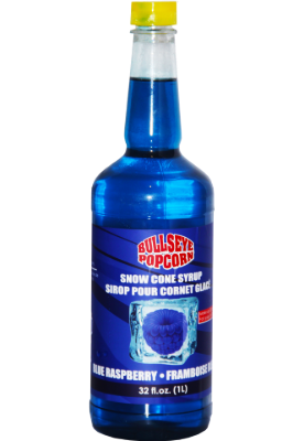 Image de Bullseye popcorn - Sirop à cônes glacés saveur framboise bleue  1L