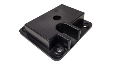 Black gear plate receiver for popcorn machine
