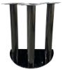 Image sur 10320 Black Stainless Steel Poker Table Base – 29'' Height