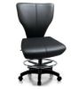 Black professional dealer chair front view